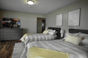 2 bedroom with tv